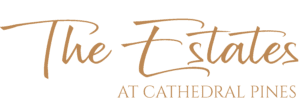 The Estates at Cathedral Pines logo.