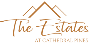 The Estates at Cathedral Pines logo.