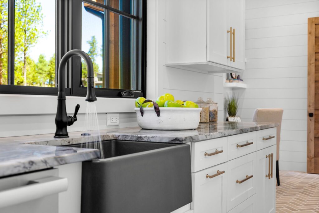 Pantry laundry room sink with well water process