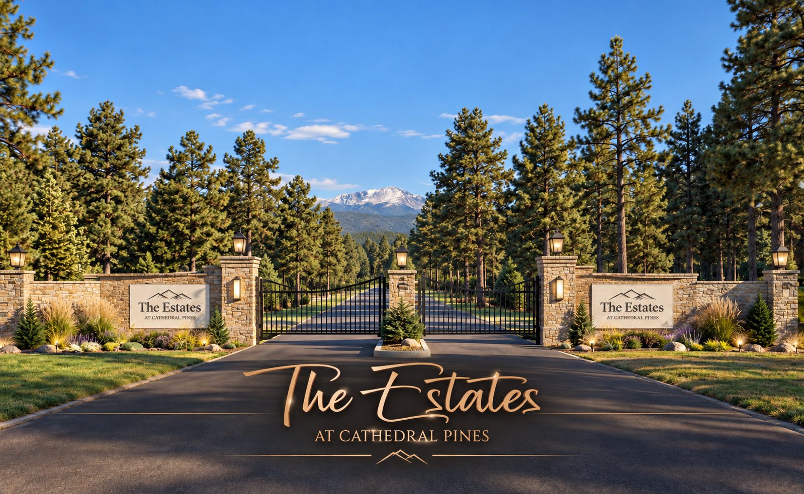 The Estates at Cathedral Pines Entrance